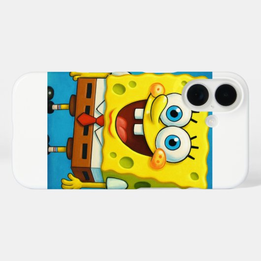 漫画のスタイルおもしろい黄色のキャラクターiPhone 16ケース Case-Mate iPhoneケース (裏面 (横))