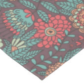 漫画のスタイルのカラフルな花パターン テーブルクロス (アングル)