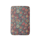 漫画のスタイルのカラフルな花パターン バスマット (正面縦)