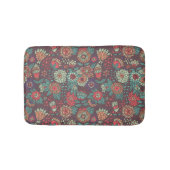 漫画のスタイルのカラフルな花パターン バスマット (正面)