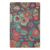 漫画のスタイルのカラフルな花パターン ミニクリップボード (裏面)