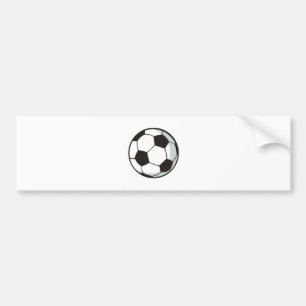 漫画のスタイルのサッカーボール バンパーステッカー