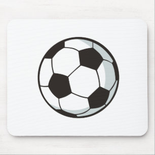 漫画のスタイルのサッカーボール マウスパッド