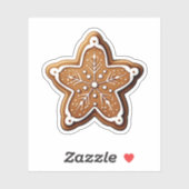 漫画のスタイルクリスマスクッキーとスノーフレーク シール (シート)