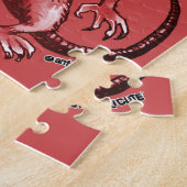 漫画のスタイル怒ラットホワイターナイフ ジグソーパズル (側面)