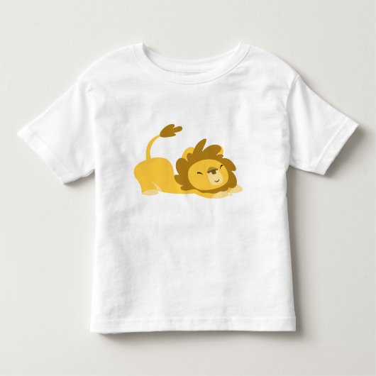漫画のストレッチ獅子のTシャツ トドラーTシャツ (正面)