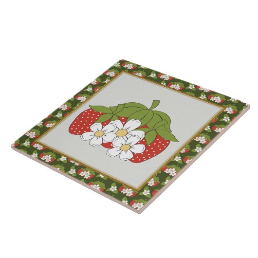 漫画のストロベリーキッチンまたはレストランのタイル タイル (側面)