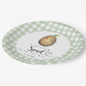 漫画のスパッド赤ちゃんシャワー ペーパープレート (アングル)