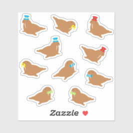 漫画のセイウチ シール