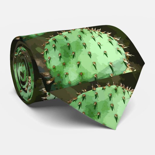 漫画のタイの人のウチワサボテン ネクタイ (ロール)
