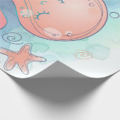 漫画のタコ |かわいいタコの甘い夢 ラッピングペーパー (角)