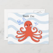 漫画のタコ ポストカード (正面/裏面)