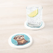 漫画のタップイラストレーション コースター (側面)