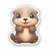 漫画のタップイラストレーション シール (正面)