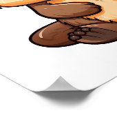 漫画のタップイラストレーション ポスター (角)