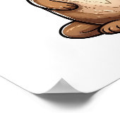 漫画のタップイラストレーション ポスター (角)