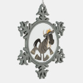 漫画のタップ踊りウィルドベーストペーターオーナメント スノーフレークピューターオーナメント (左)