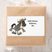 漫画のタップ踊りワイルドビースト出荷ラベル ラベル (インサイチュ)