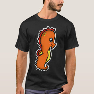 漫画のタツノオトシゴ Tシャツ