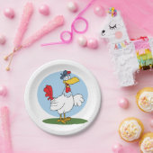 漫画のチキン ペーパープレート (パーティー)