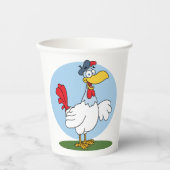 漫画のチキン 紙コップ (正面)