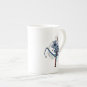 漫画のチュパカブラと長老の杖 ボーンチャイナマグカップ (正面右)