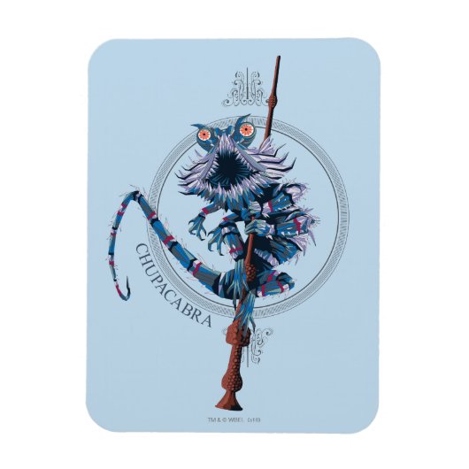 漫画のチュパカブラと長老の杖 マグネット (縦)