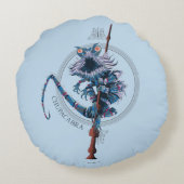 漫画のチュパカブラと長老の杖 ラウンドクッション (裏面)