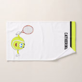 漫画のテニス・ボールは手タオルを遊ばします ハンドタオル (ハンドタオル)