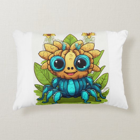 漫画のデザインの枕。 アクセントクッション (正面)