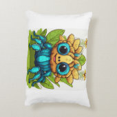 漫画のデザインの枕。 アクセントクッション (裏面(縦))