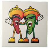 漫画のトウガラシ タイル (正面)