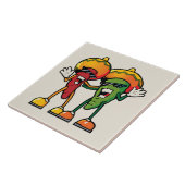 漫画のトウガラシ タイル (側面)