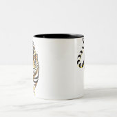 漫画のトラのコーヒー・マグ ツートーンマグカップ (中央)