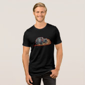 漫画のトラック トライブレンドTシャツ (正面全面)