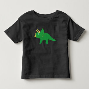 漫画のトリケラトプスと幼児のTシャツ トドラーTシャツ