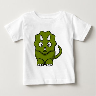 漫画のトリケラトプス ベビーTシャツ