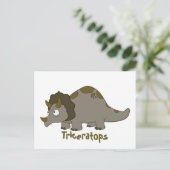 漫画のトリケラトプス ポストカード (スタンド正面)