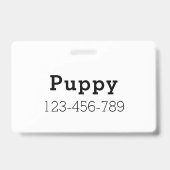 漫画のドイツの羊飼い犬 | バッジ (裏面)