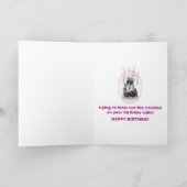 漫画のドラゴンのバースデー・カード カード (内部)