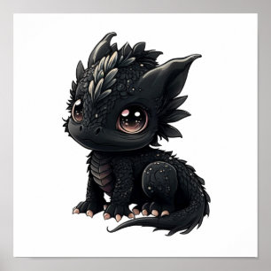 漫画のドラゴンイラストレーション ポスター