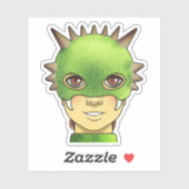 漫画のドラゴンガール シール (シート)