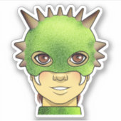 漫画のドラゴンガール シール (正面)