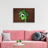 漫画のドラゴン キャンバスプリント (インサイチュ (リビング))