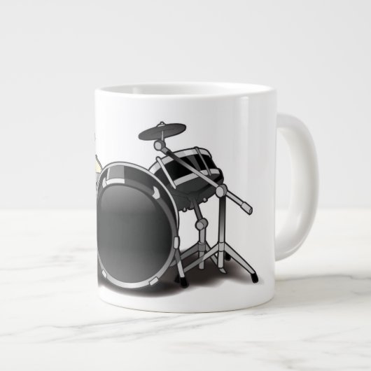 漫画のドラマーのマグ ジャンボコーヒーマグカップ (正面右)