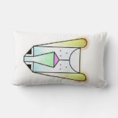 漫画のドローピーブラッドハウンド装飾用クッション ランバークッション (裏面)