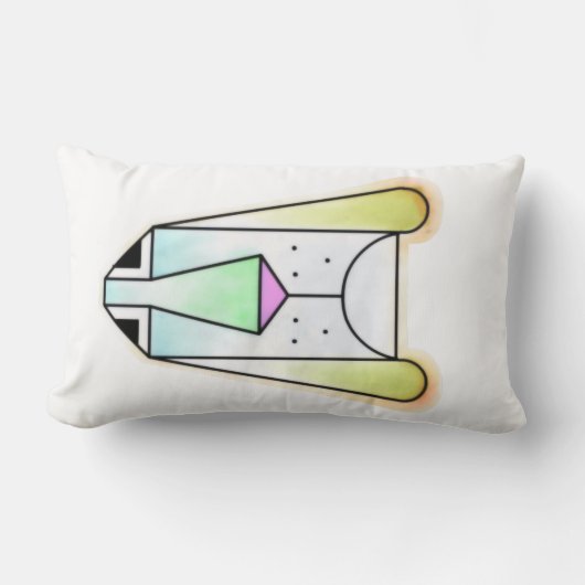 漫画のドローピーブラッドハウンド装飾用クッション ランバークッション (正面)