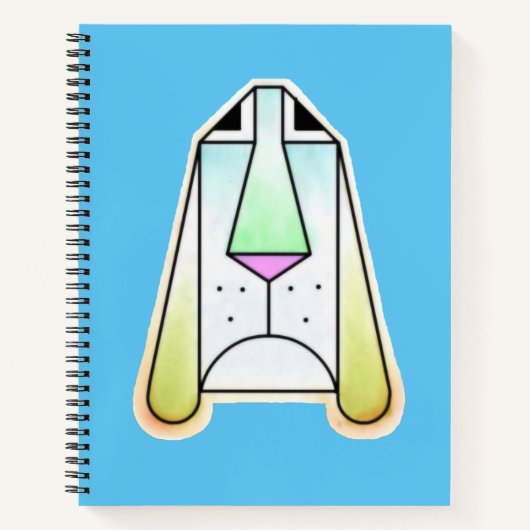 漫画のドロープブルーブラッドハウンドスパイラルノート ノートブック (正面)