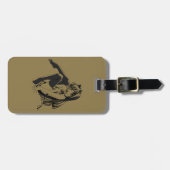 漫画のネコ娘 フューリー かわいい ロリ ラゲッジタグ (正面横)