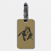 漫画のネコ娘 フューリー かわいい ロリ ラゲッジタグ (裏面縦)